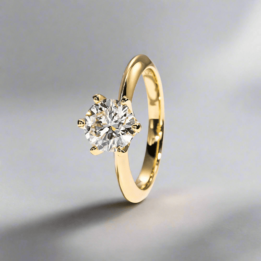 14K Gold Moissanite Bridal Ring - Seraph Luxe