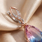 Aurora Gradient Teardrop Crystal Drop Earrings