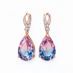 Aurora Gradient Teardrop Crystal Drop Earrings