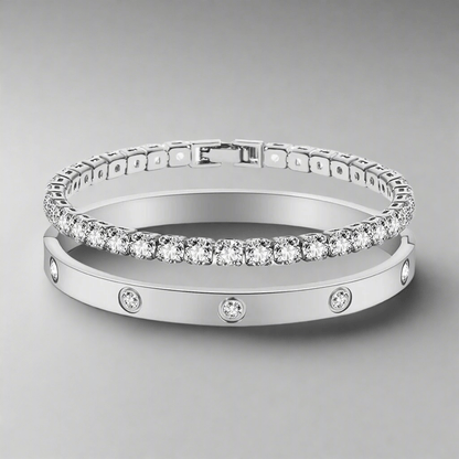 Eternal Elegance Crystal Bangle - Seraph Luxe