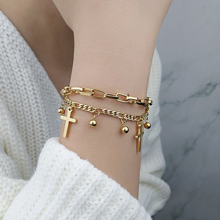 Golden Charm Chain Bracelet - Seraph Luxe