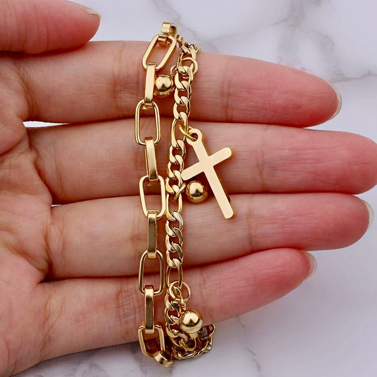 Golden Charm Chain Bracelet - Seraph Luxe