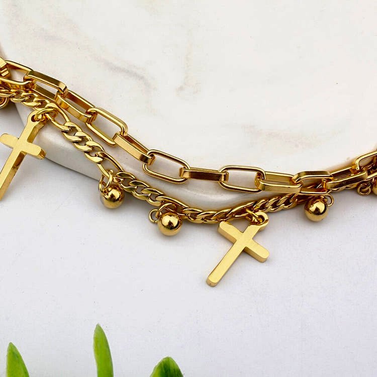 Golden Charm Chain Bracelet - Seraph Luxe